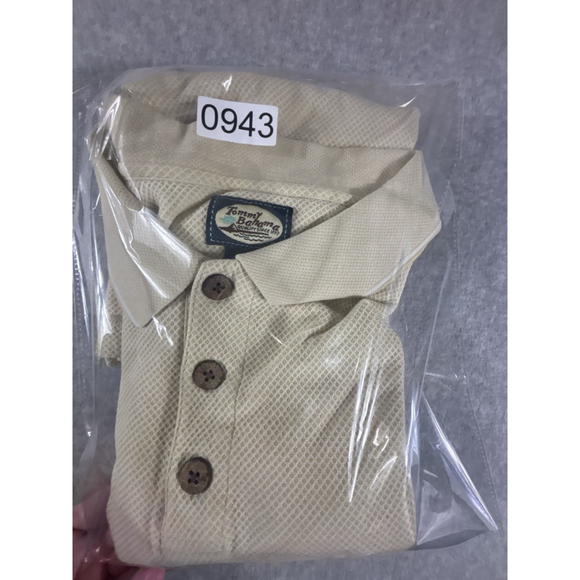 Tommy Bahama Polo Shirt Mens XL Beige Tan Cotton Short Sleeve Casual Classic - Picture 10 of 10
